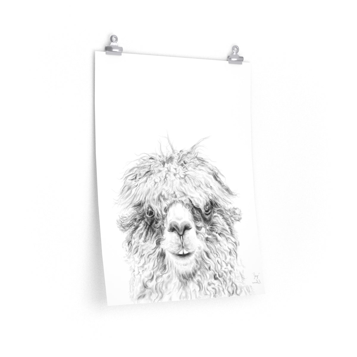 JAY Llama- Art Paper Print
