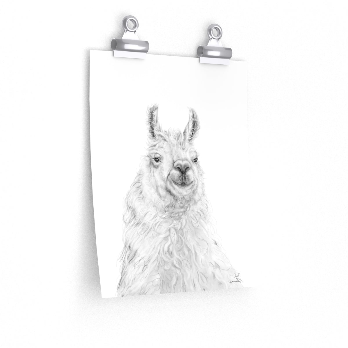 ART Llama- Art Paper Print