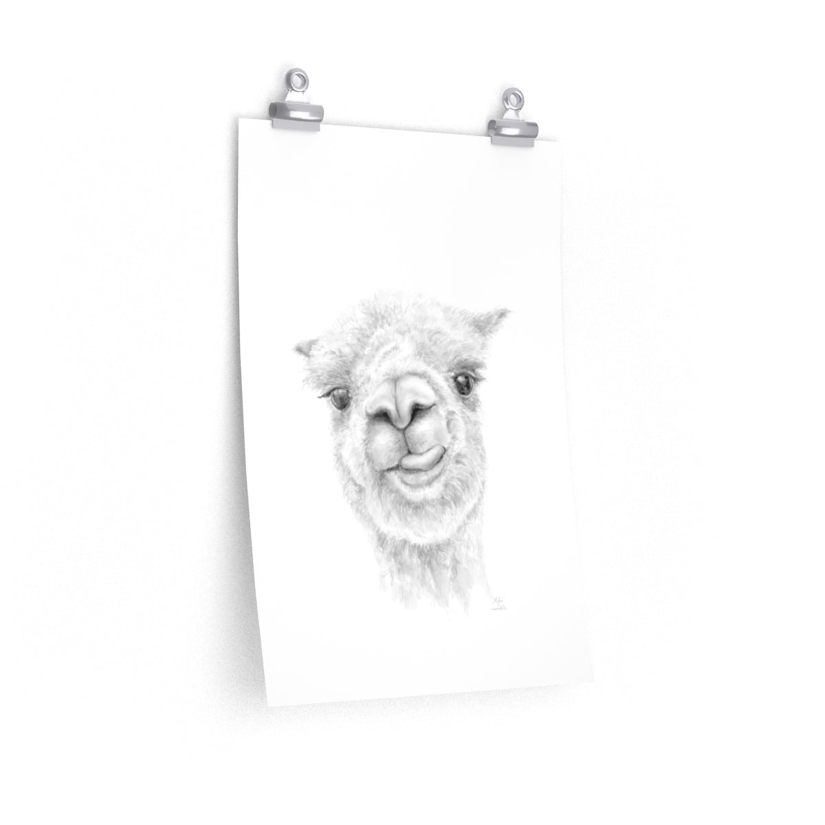 MYKA Llama- Art Paper Print