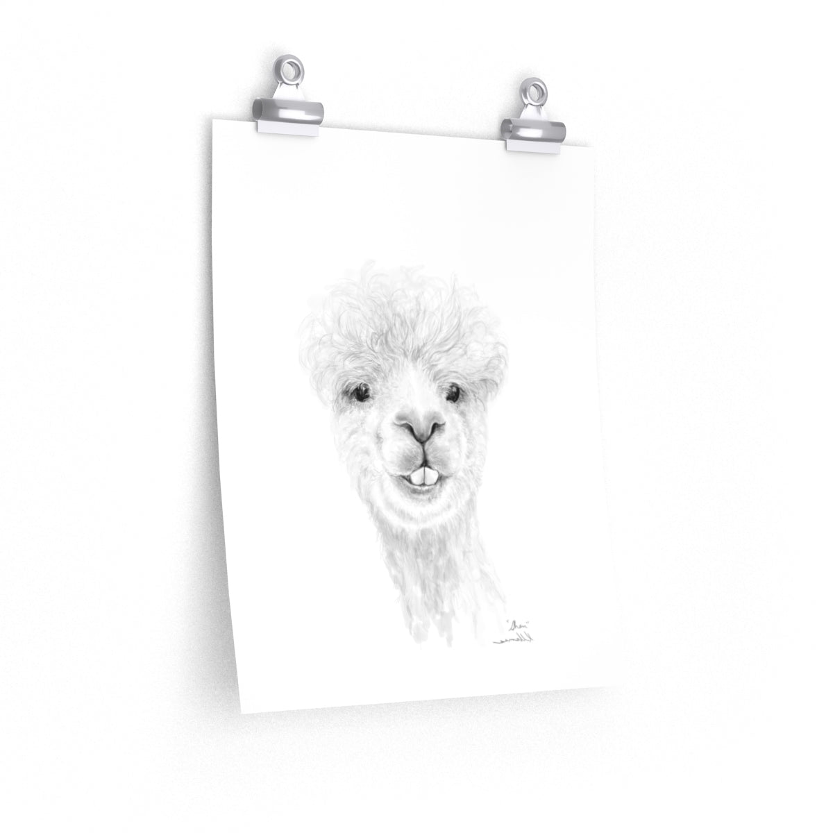 SHAN Llama- Art Paper Print