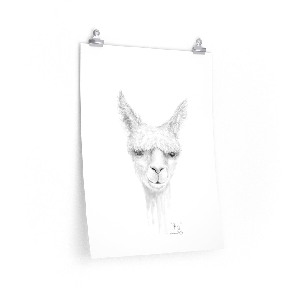 JOEY Llama- Art Paper Print