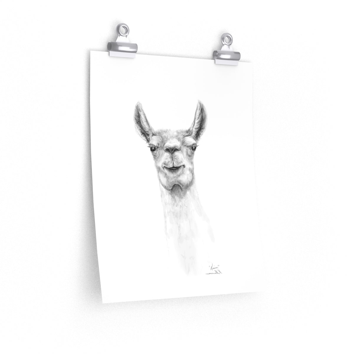 KAIN Llama- Art Paper Print