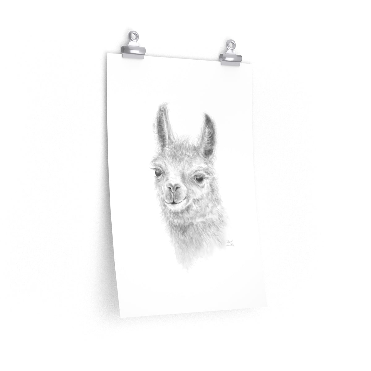 SARA Llama- Art Paper Print