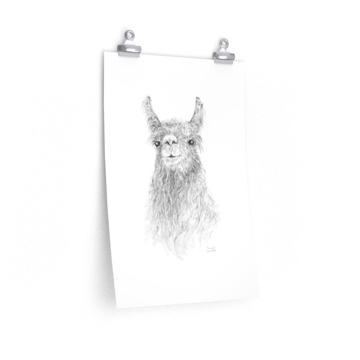 CONSWALA Llama- Art Paper Print