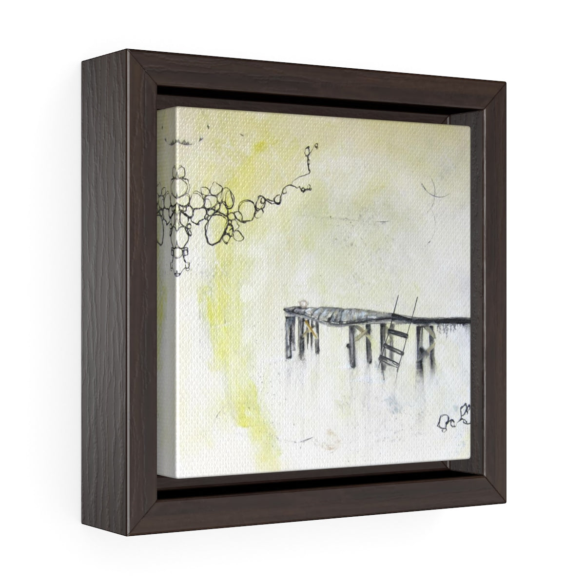 Square Framed Art Print | Lullaby: Join Me for Tea