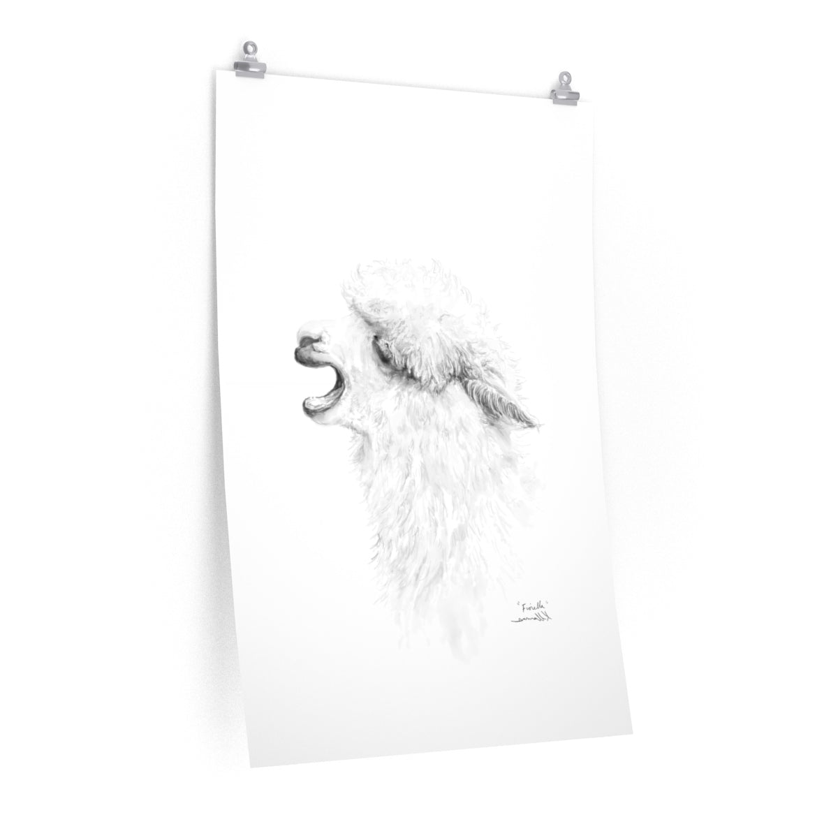 FIORELLA Llama- Art Paper Print