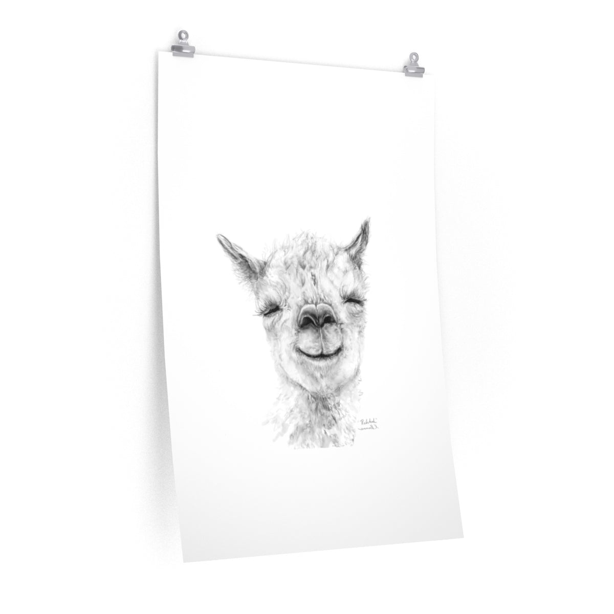 REBEKAH Llama- Art Paper Print