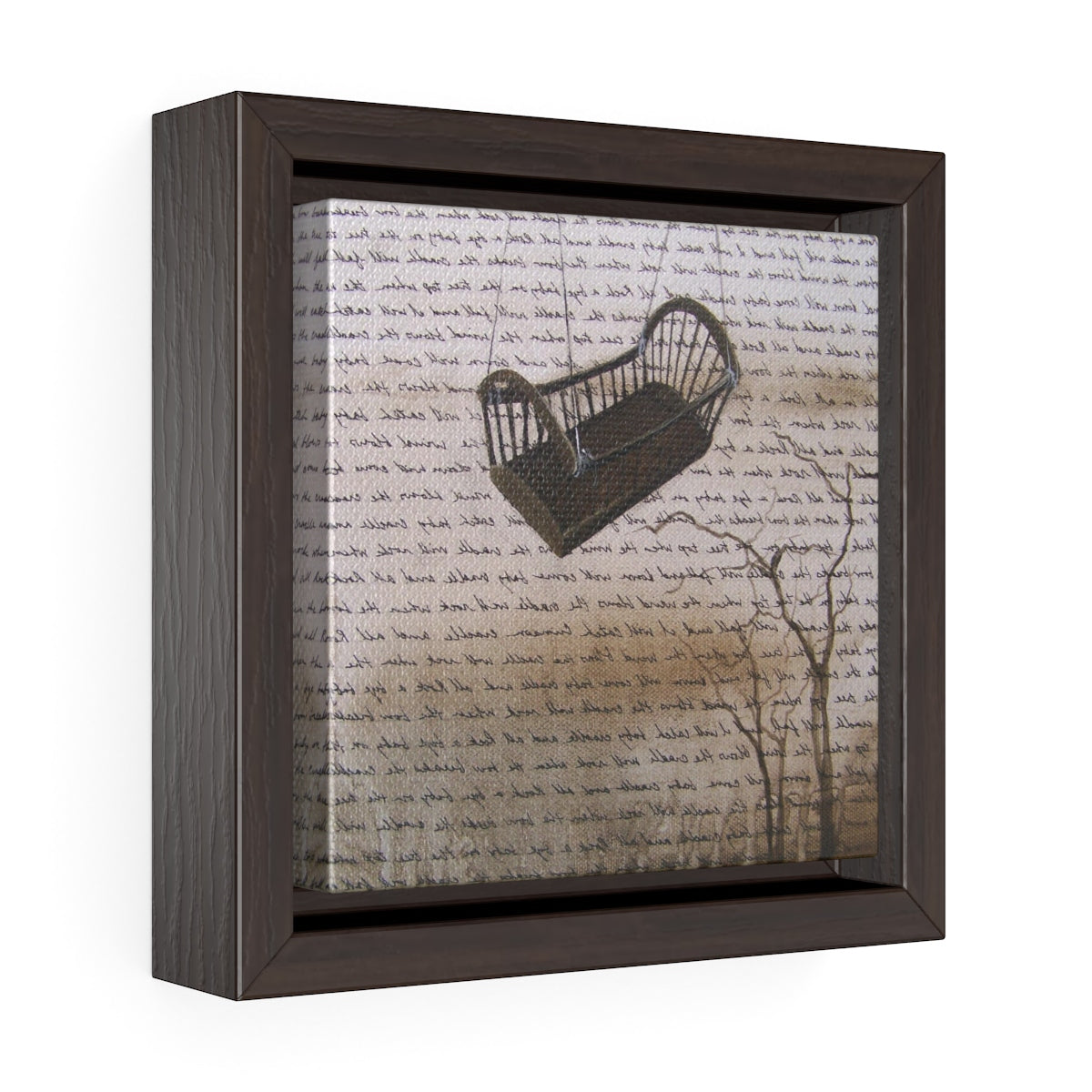Square Framed Art Print | Lullaby: Rockabye
