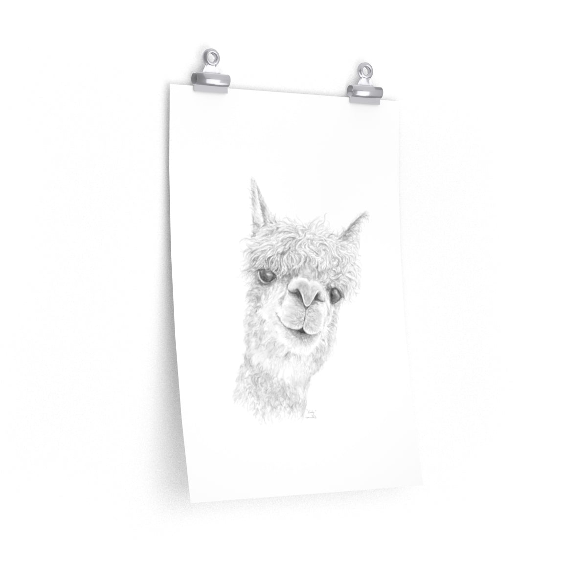 KENLEY Llama- Art Paper Print