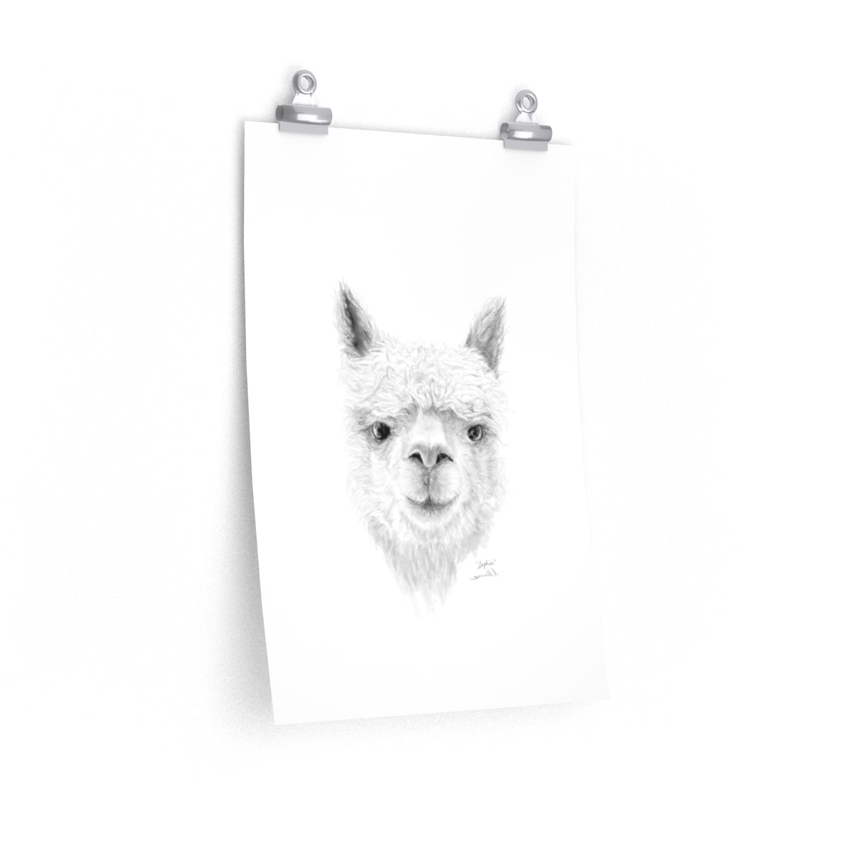 SOPHIA Llama- Art Paper Print
