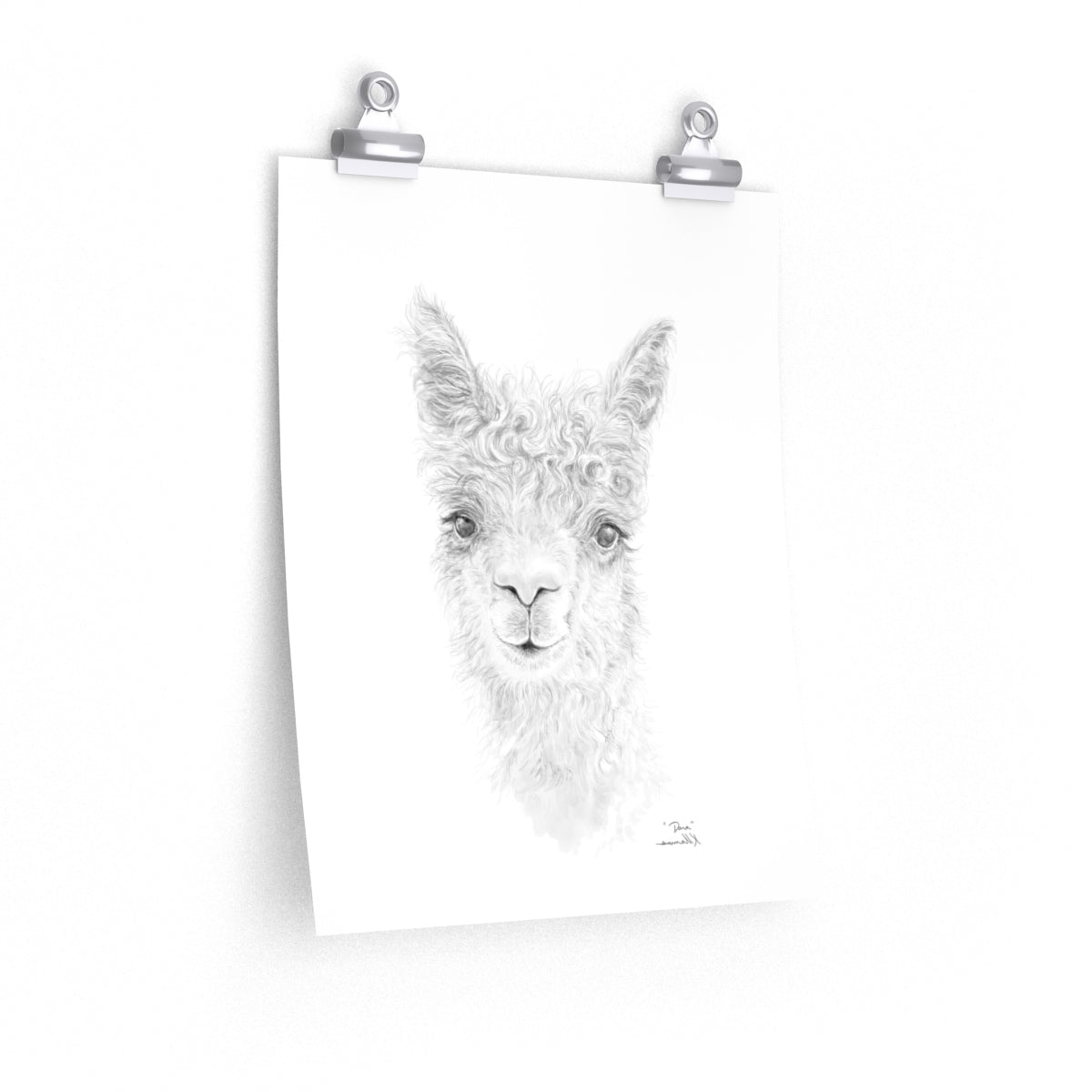 DARA Llama- Art Paper Print