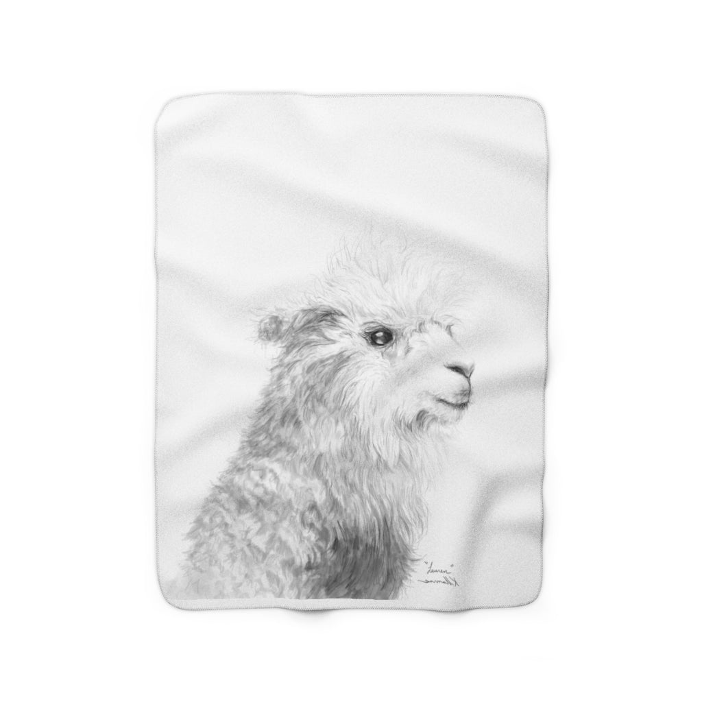 Lauren Llama: Sherpa Fleece Blanket