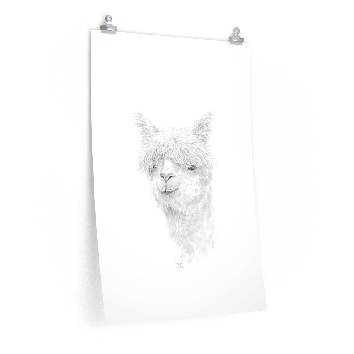 PRIYA Llama- Art Paper Print