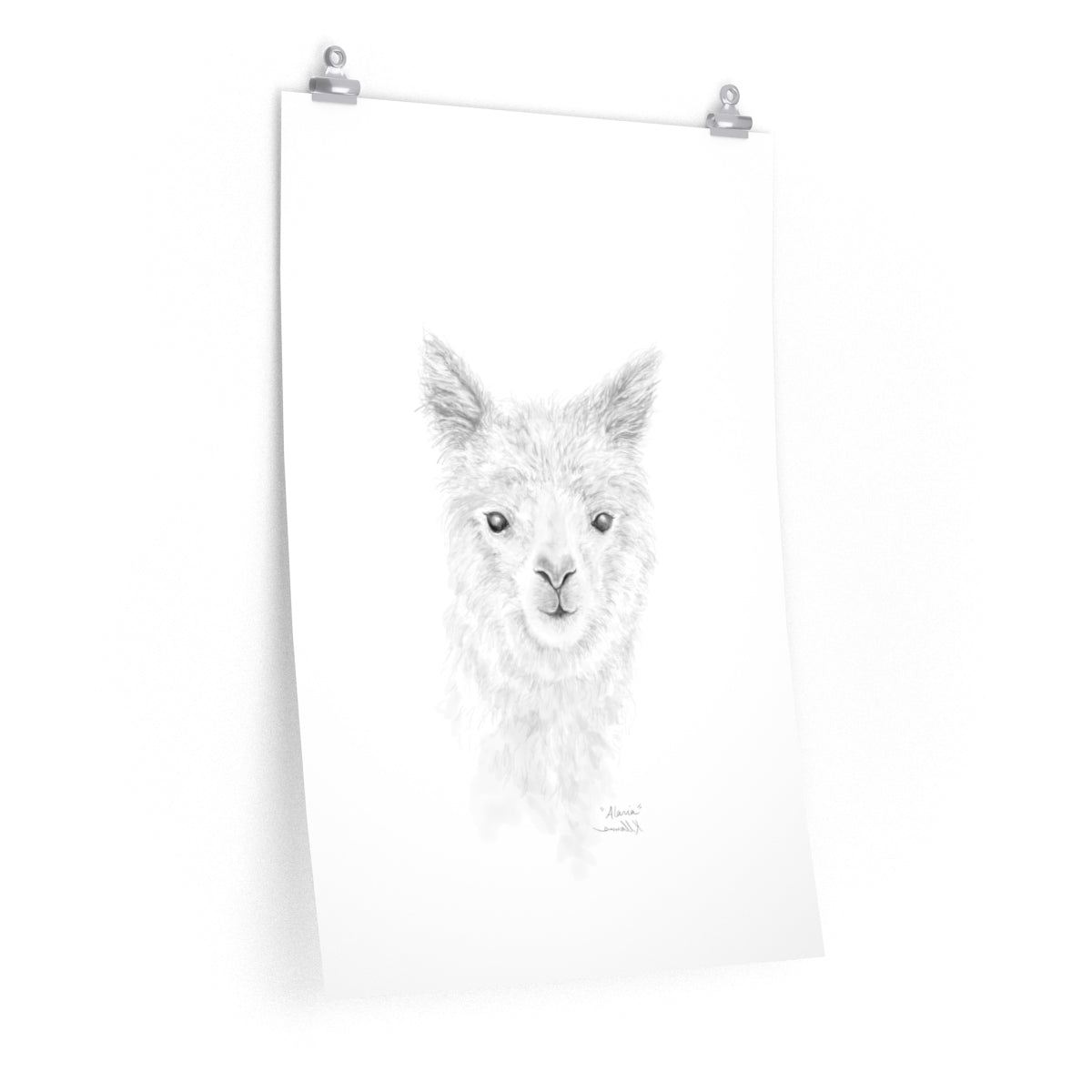 ALARIA Llama- Art Paper Print