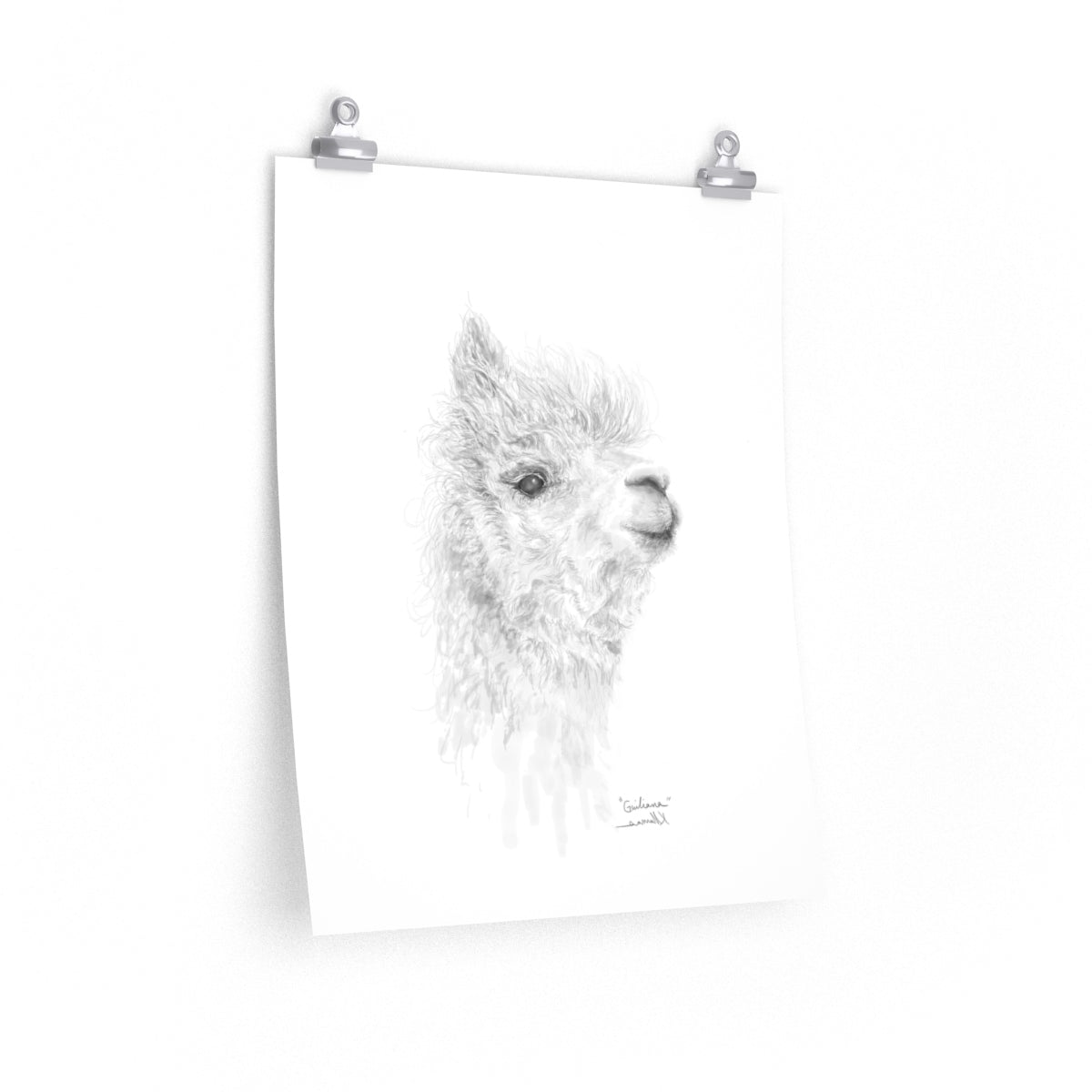 GIULIANA Llama- Art Paper Print