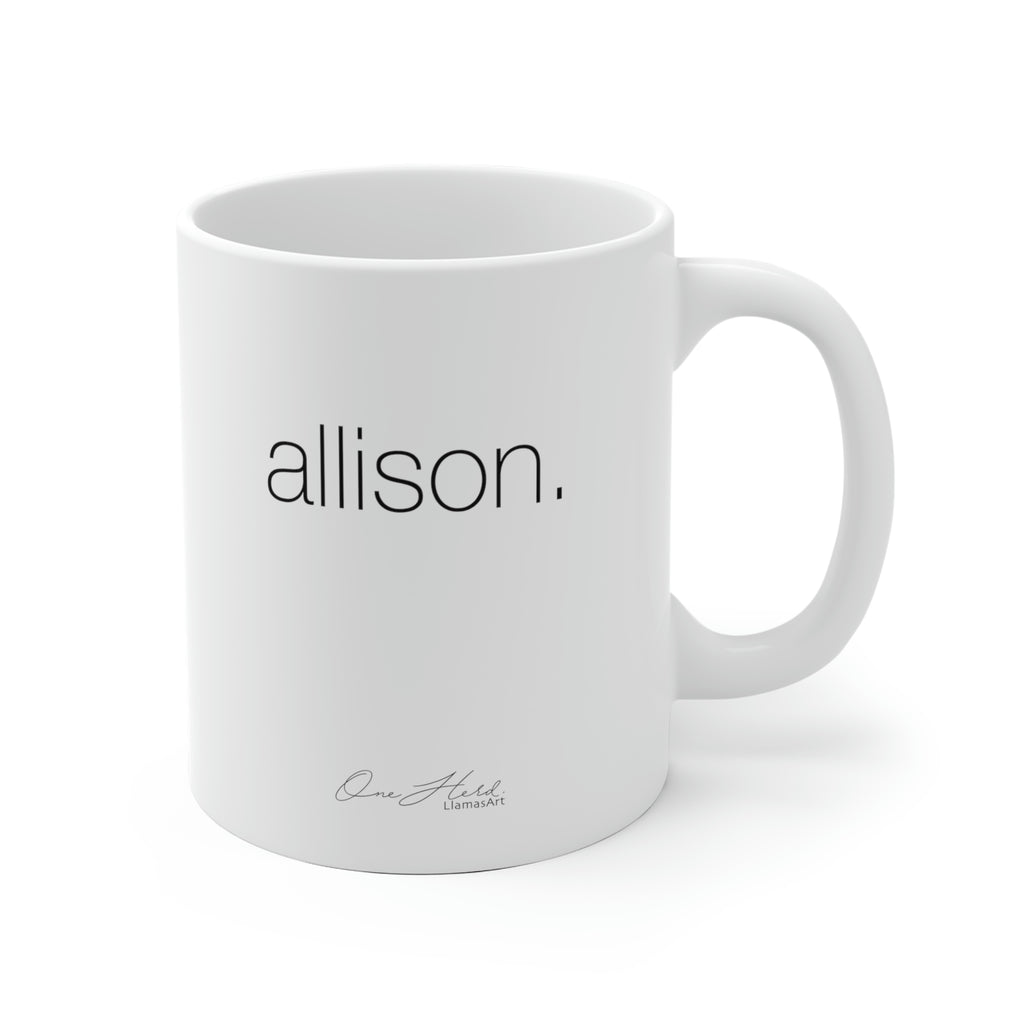 ALLISON Llama Mug
