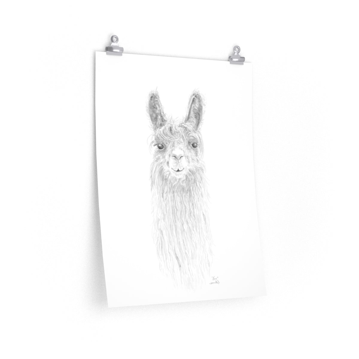 KARI Llama- Art Paper Print