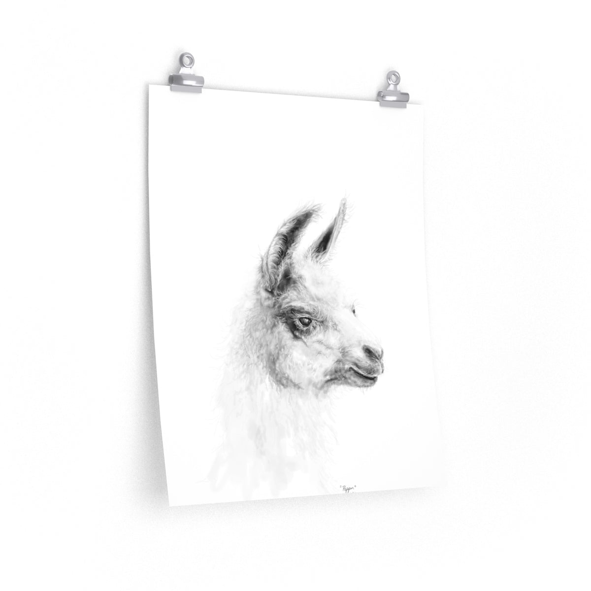 PEPPER Llama- Art Paper Print