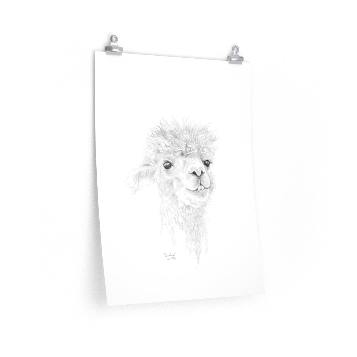 CANDICE Llama- Art Paper Print