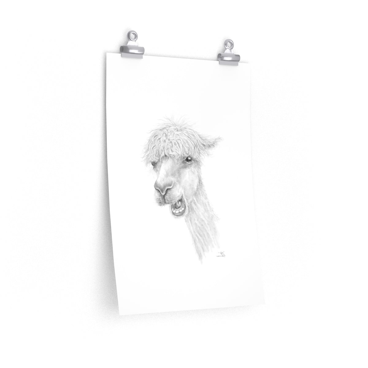 TYLER Llama- Art Paper Print
