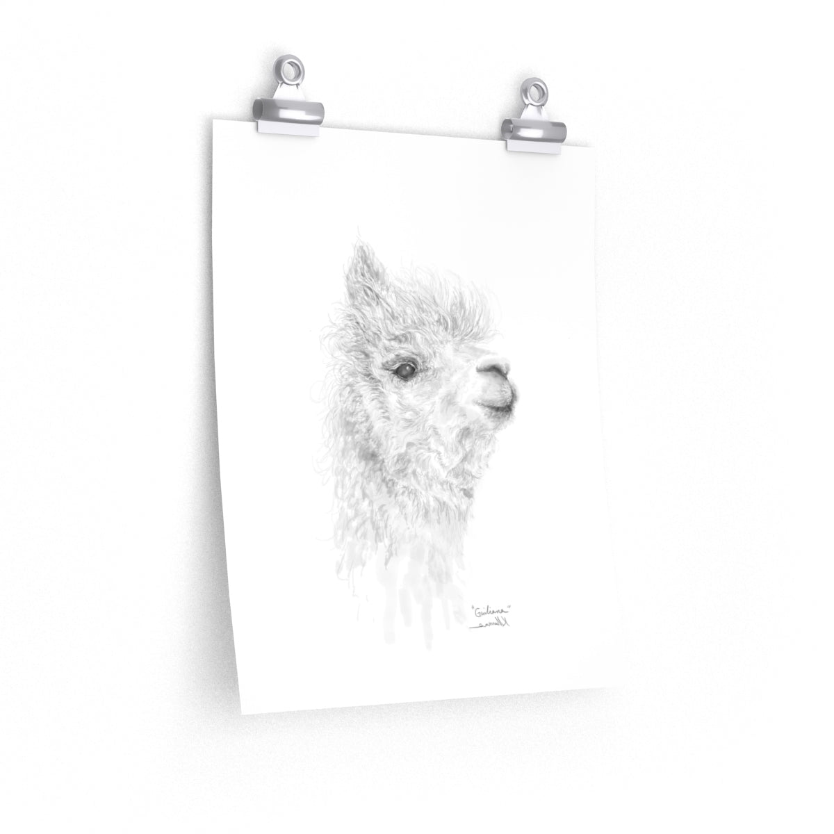 GIULIANA Llama- Art Paper Print