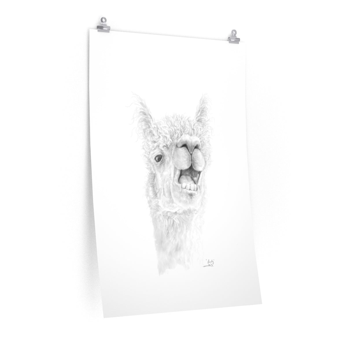 LANTY Llama- Art Paper Print