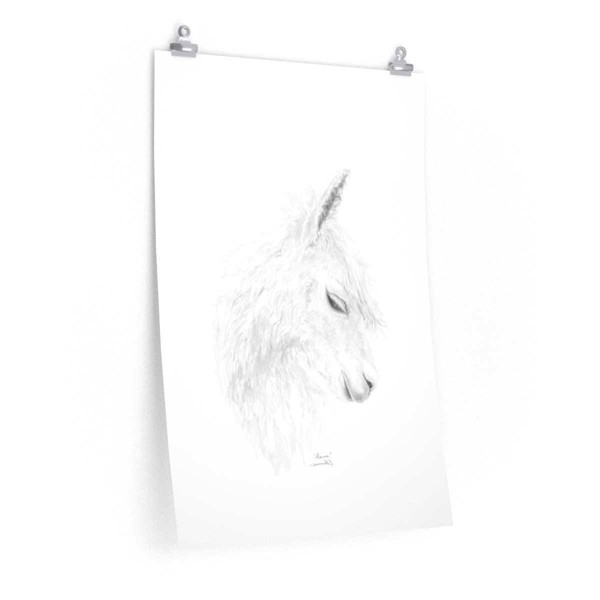 ALAINA Llama- Art Paper Print