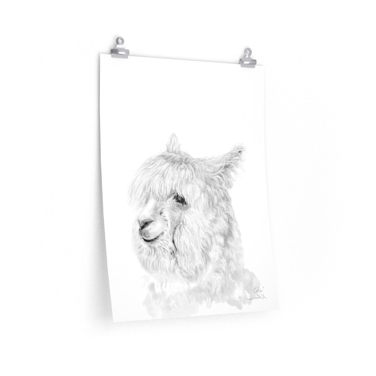 COLE Llama- Art Paper Print