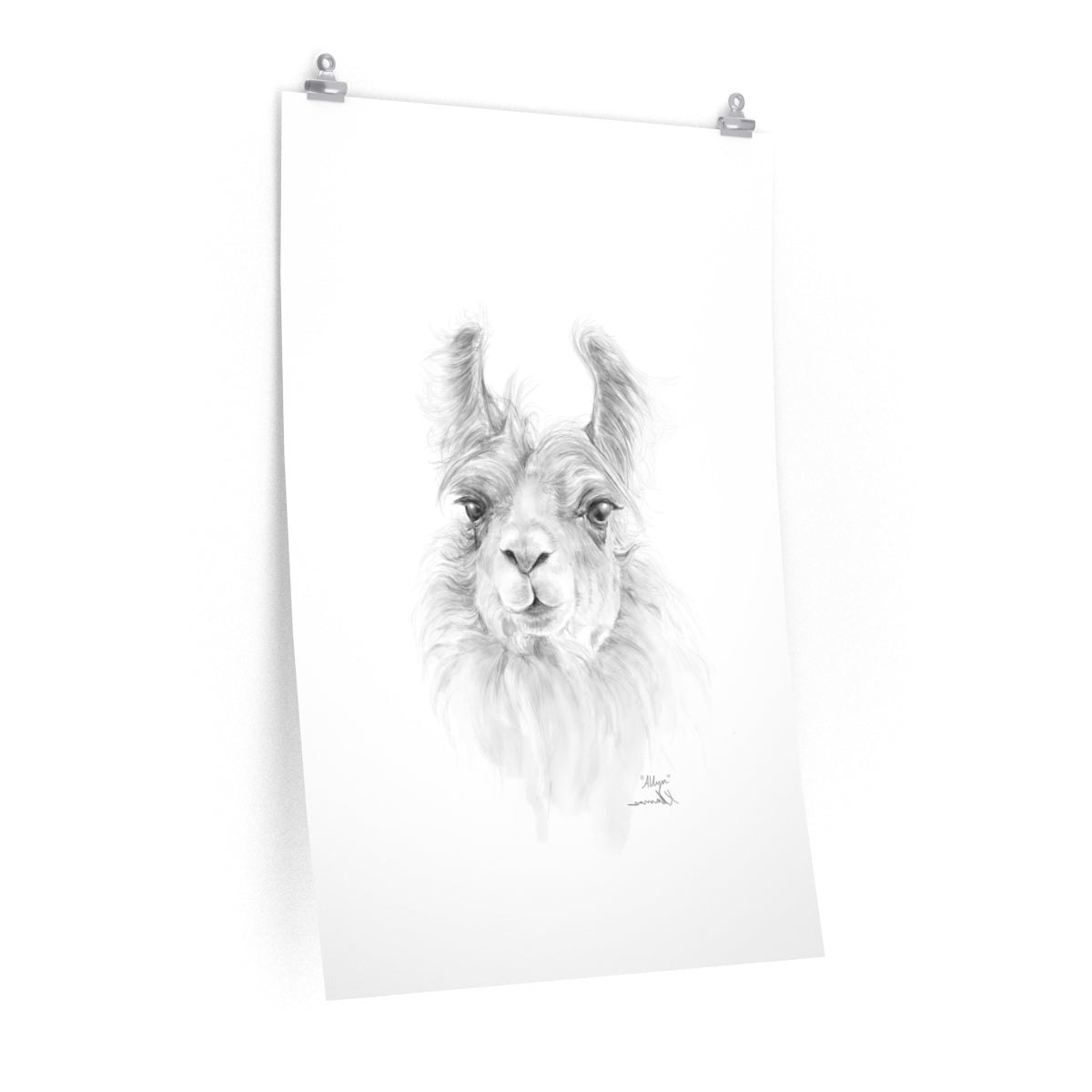 ALLYN Llama- Art Paper Print