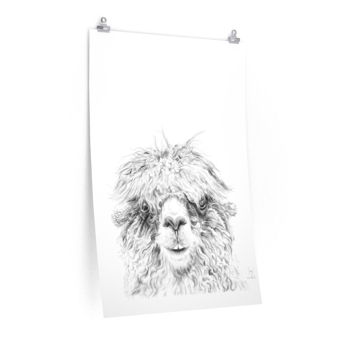 JAY Llama- Art Paper Print