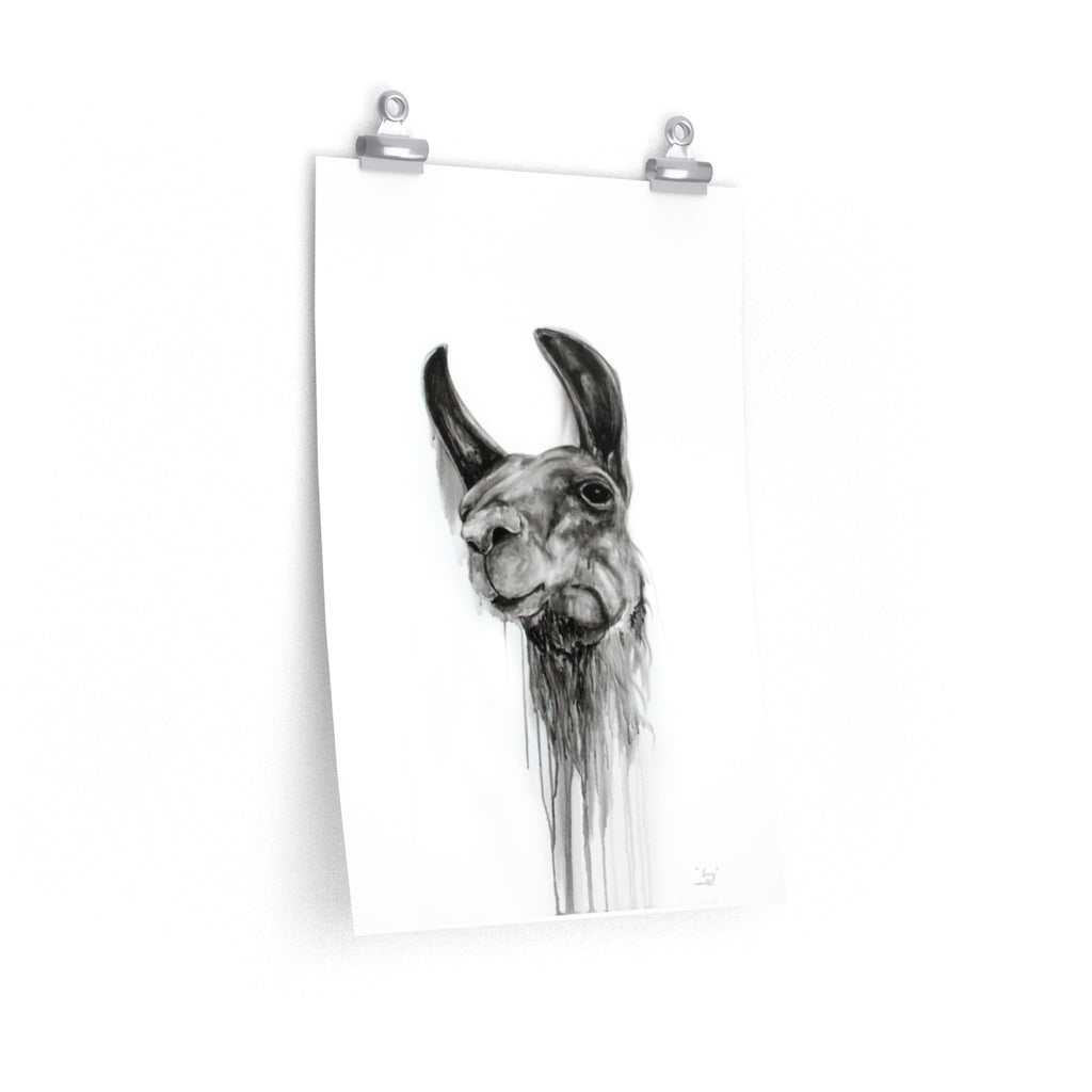 LORRY Llama- Art Paper Print