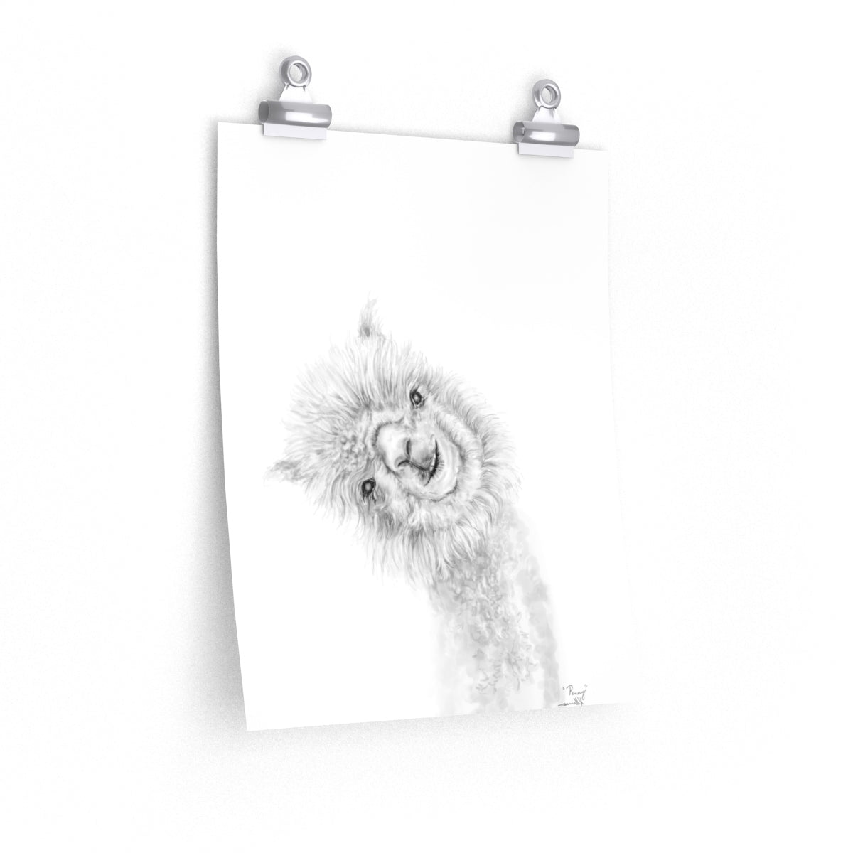 PENNY Llama- Art Paper Print