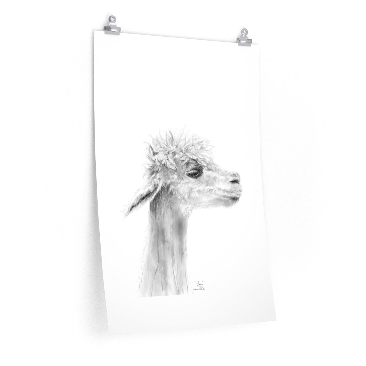 LARS Llama- Art Paper Print