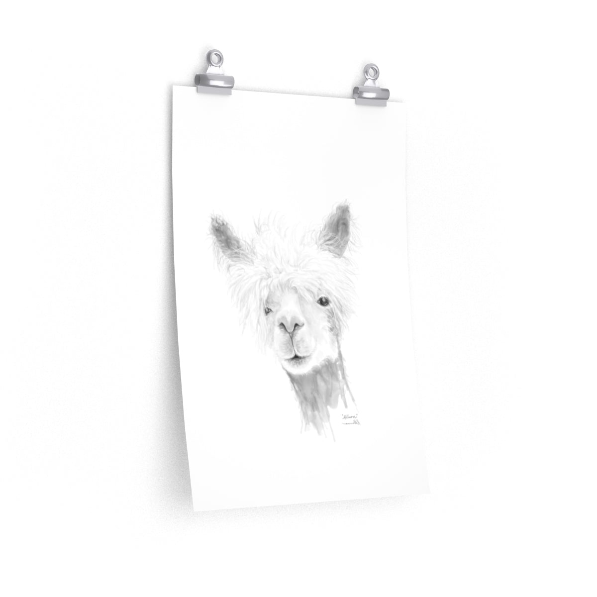ALLISON Llama- Art Paper Print