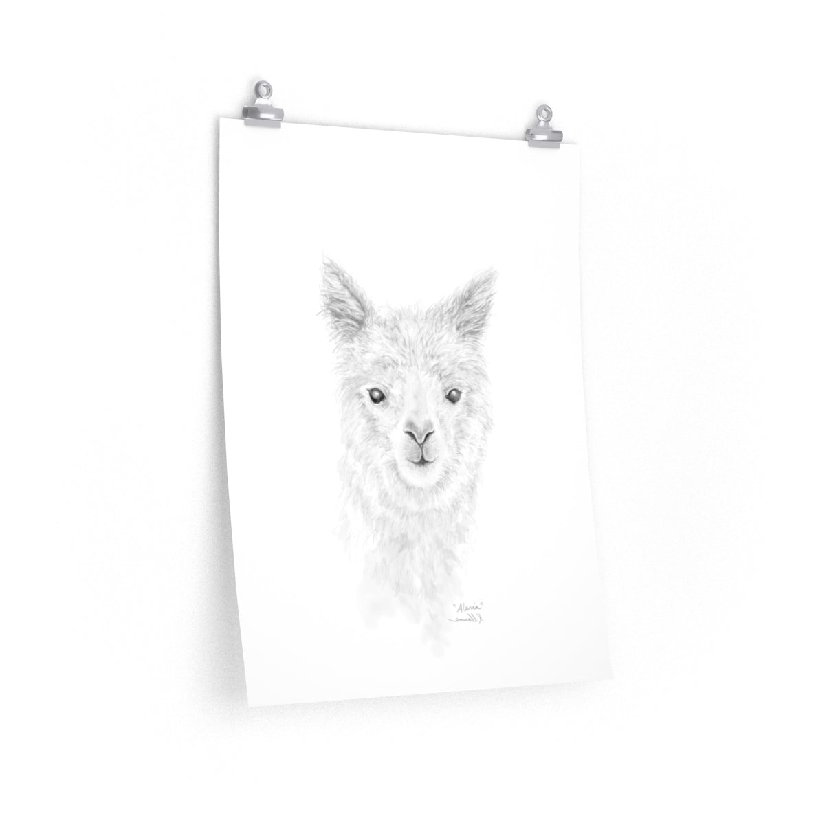 ALARIA Llama- Art Paper Print