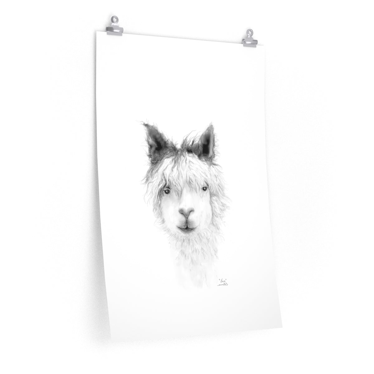 KARA Llama- Art Paper Print