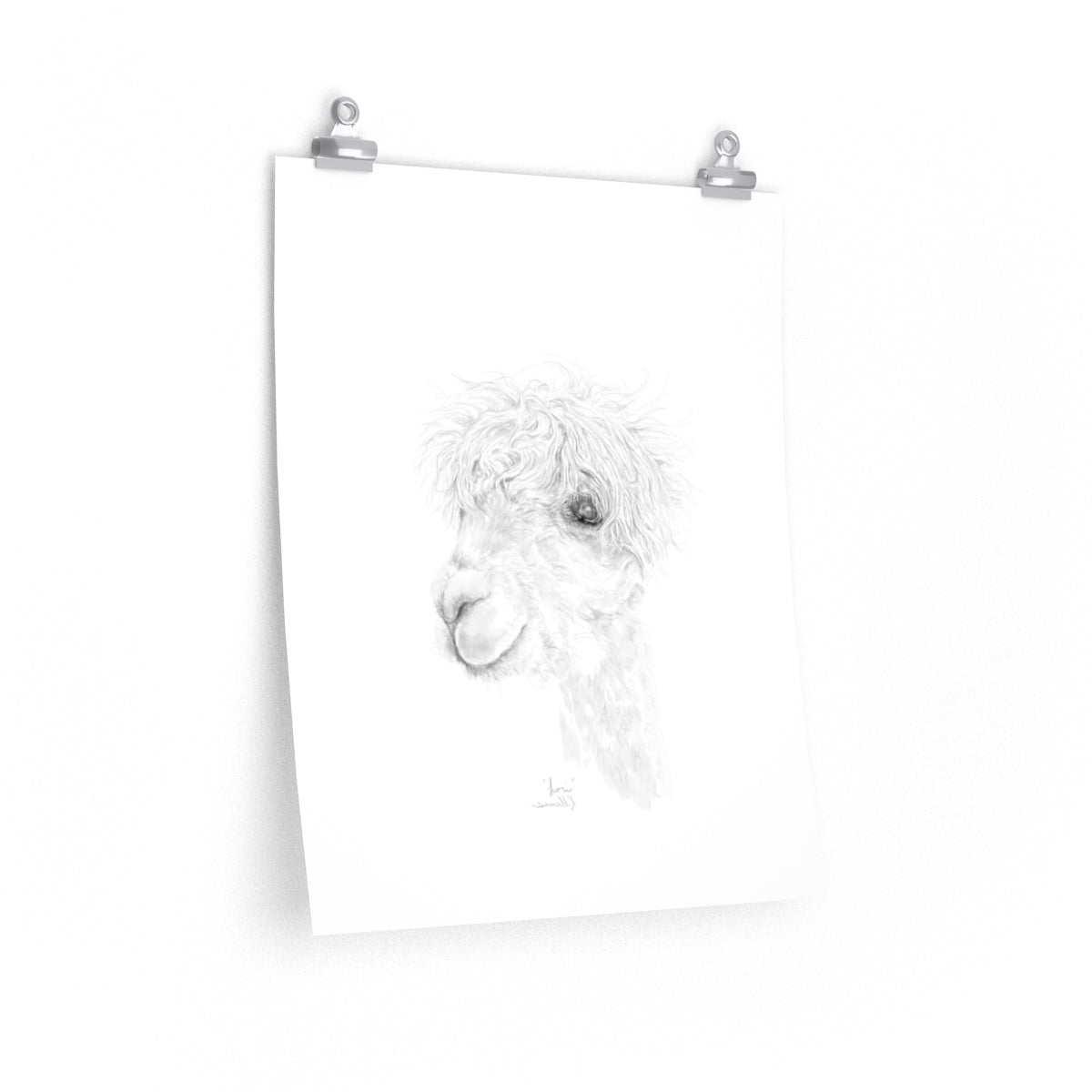 LORI Llama- Art Paper Print