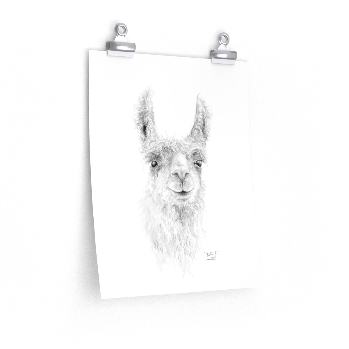BILLIE-JO Llama- Art Paper Print