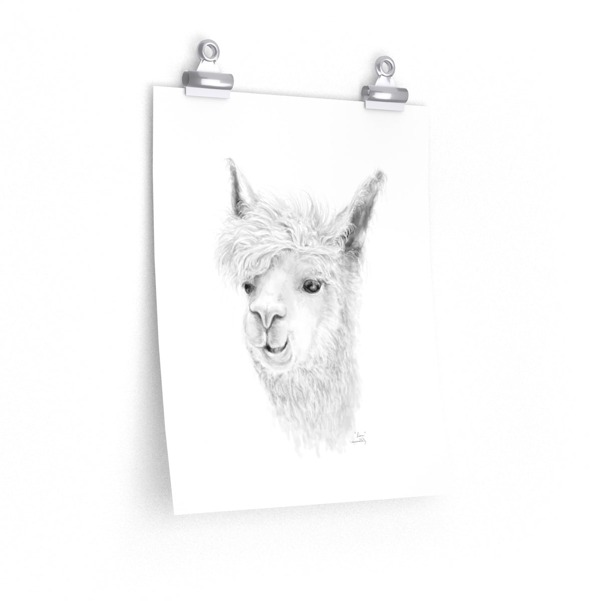 LIAM Llama- Art Paper Print