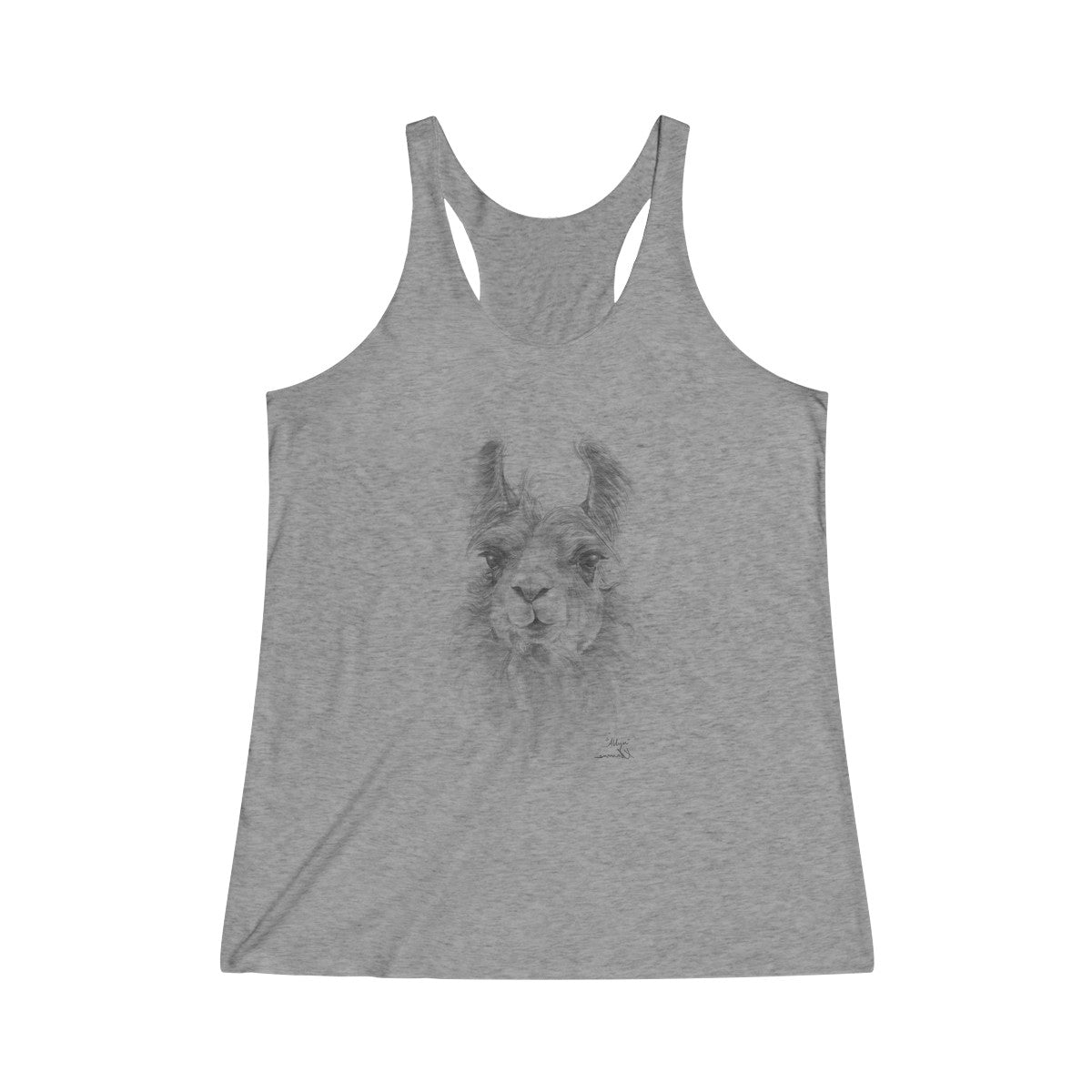 Women's Racerback Llama Tank - ALLYN