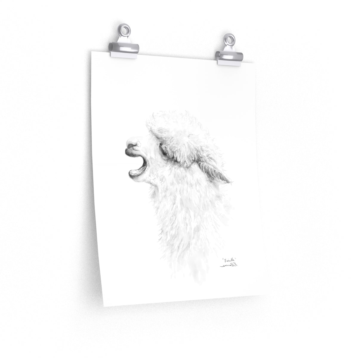 FIORELLA Llama- Art Paper Print