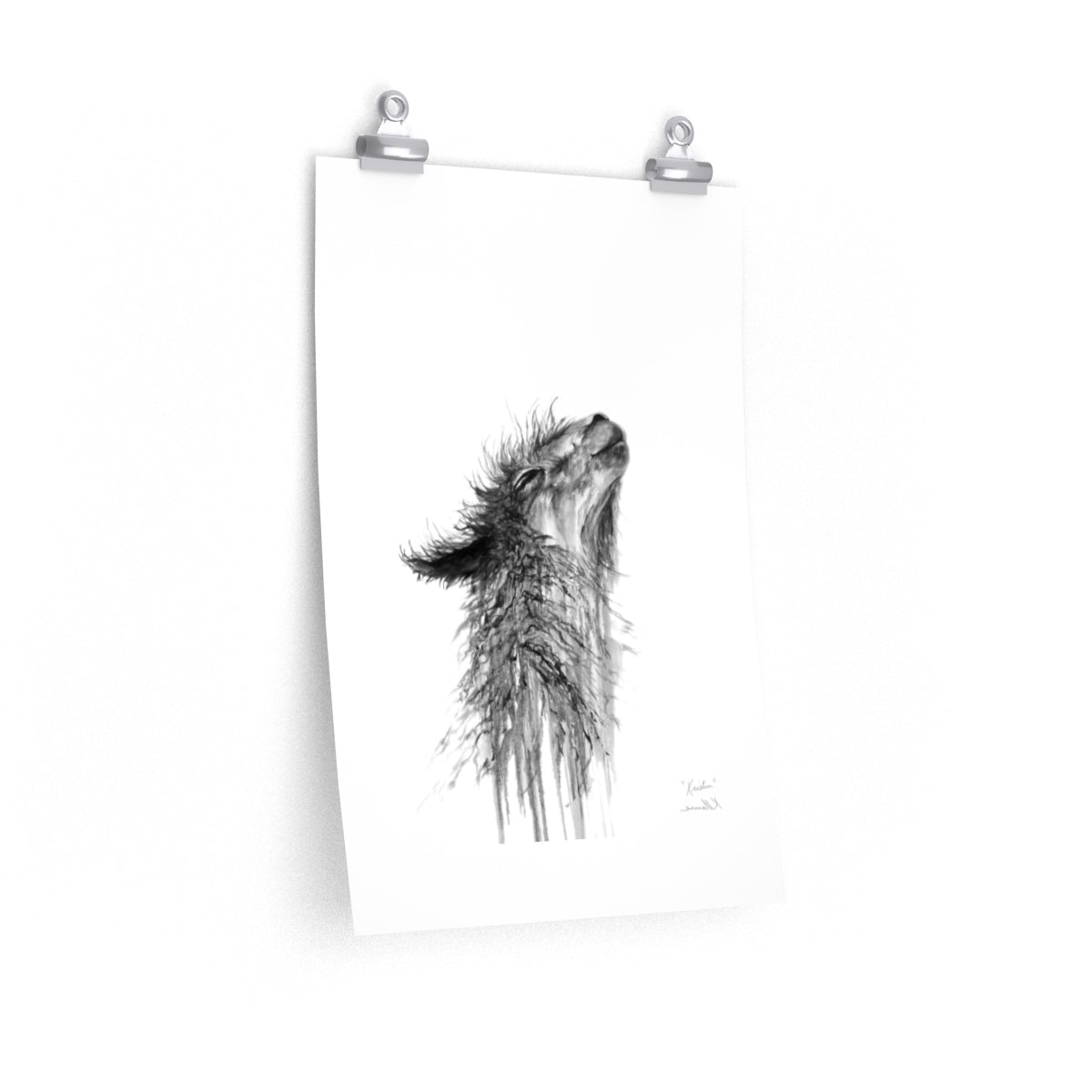 KRISTIN Llama- Art Paper Print