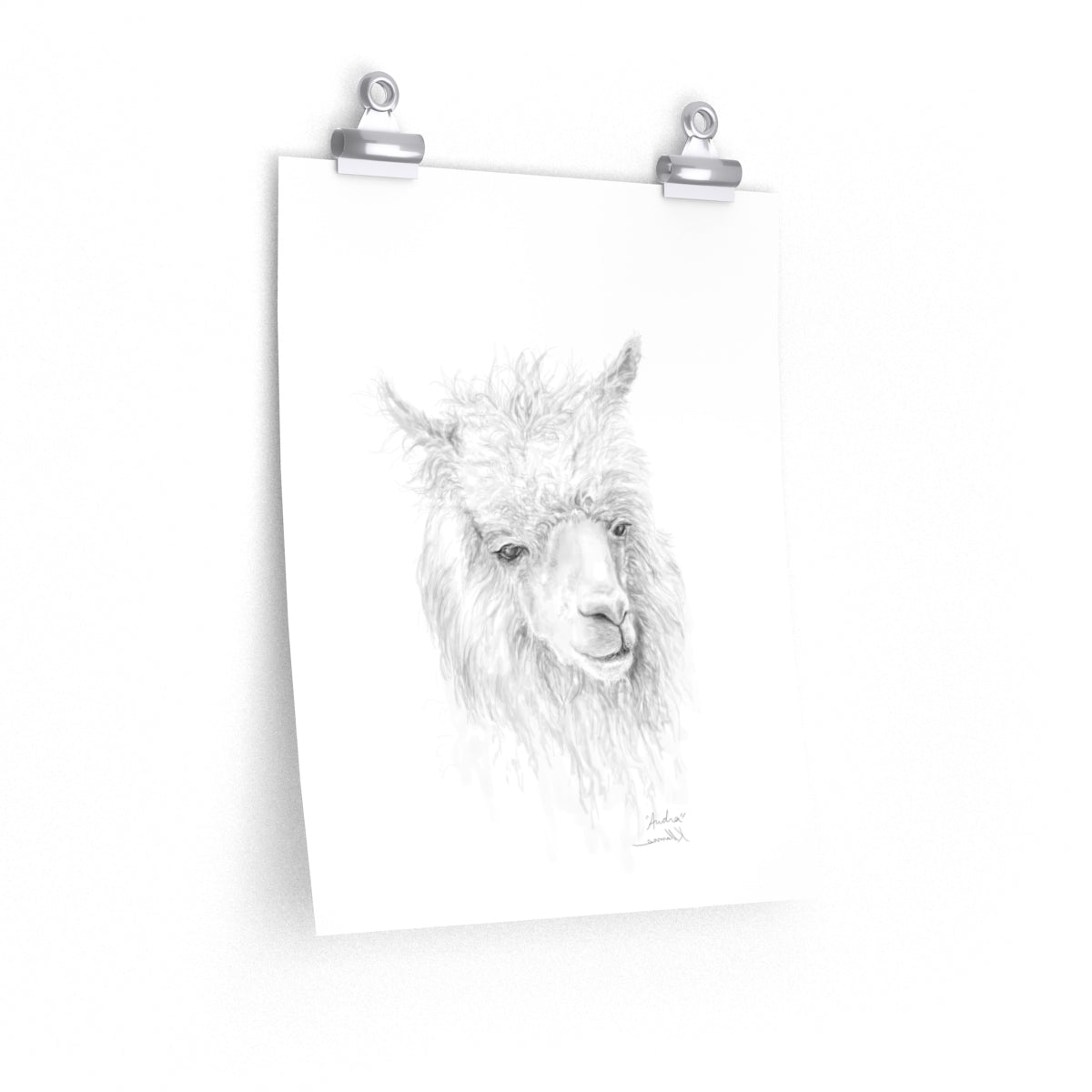 AUDRA Llama- Art Paper Print
