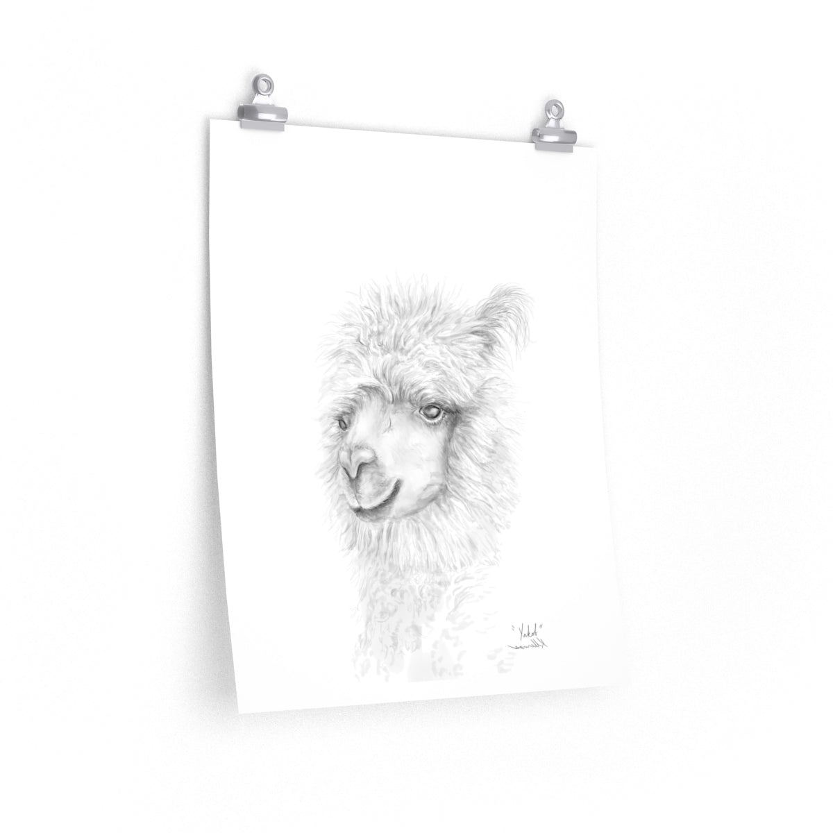 YAKOB Llama- Art Paper Print