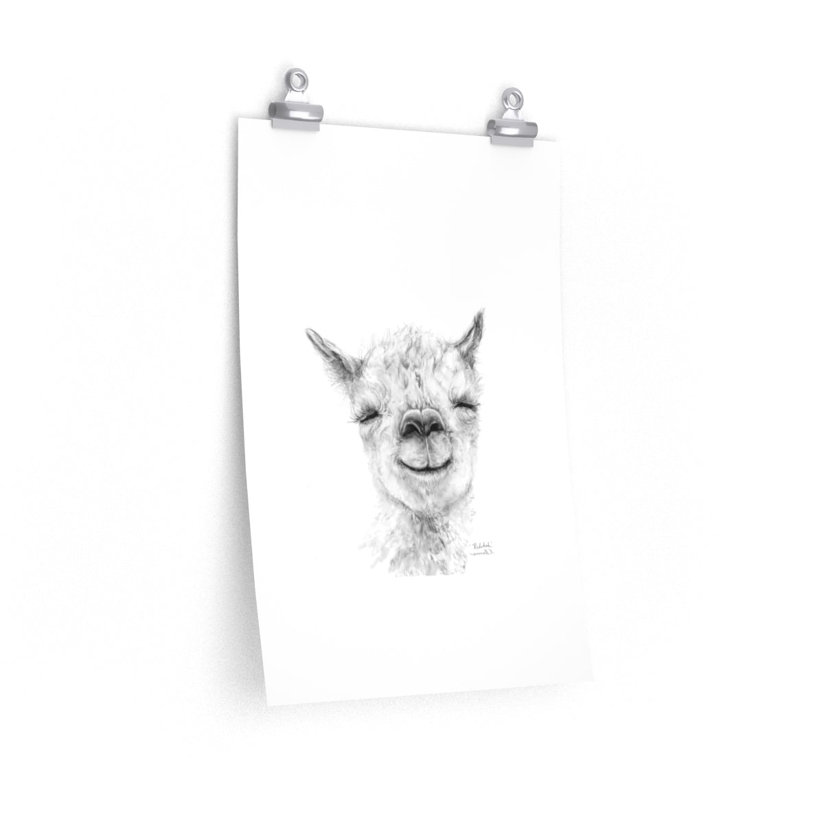 REBEKAH Llama- Art Paper Print