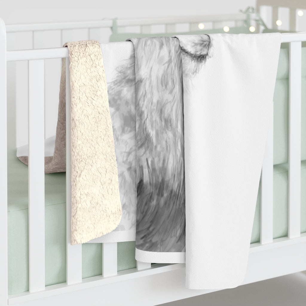 Lauren Llama: Sherpa Fleece Blanket