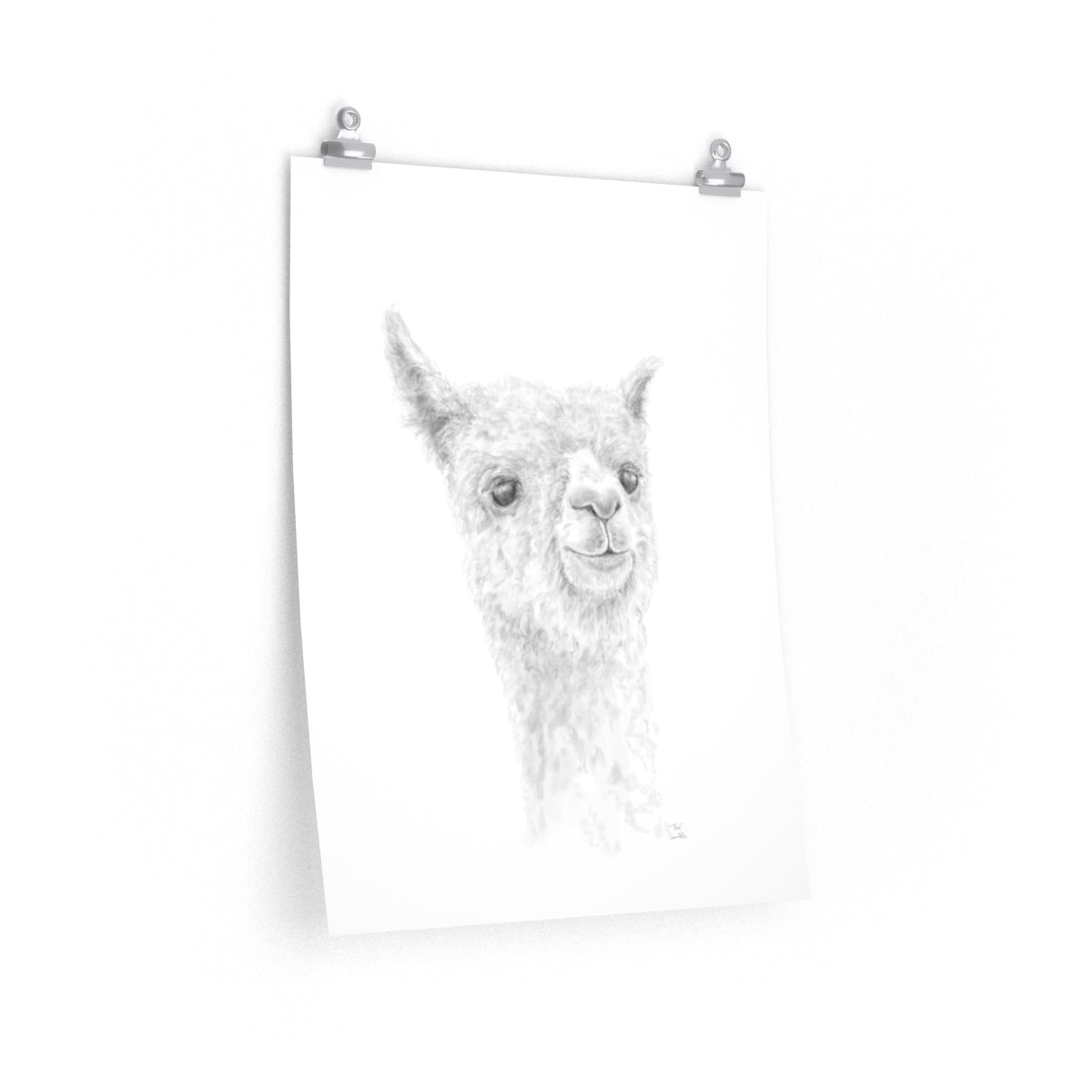 REX Llama- Art Paper Print
