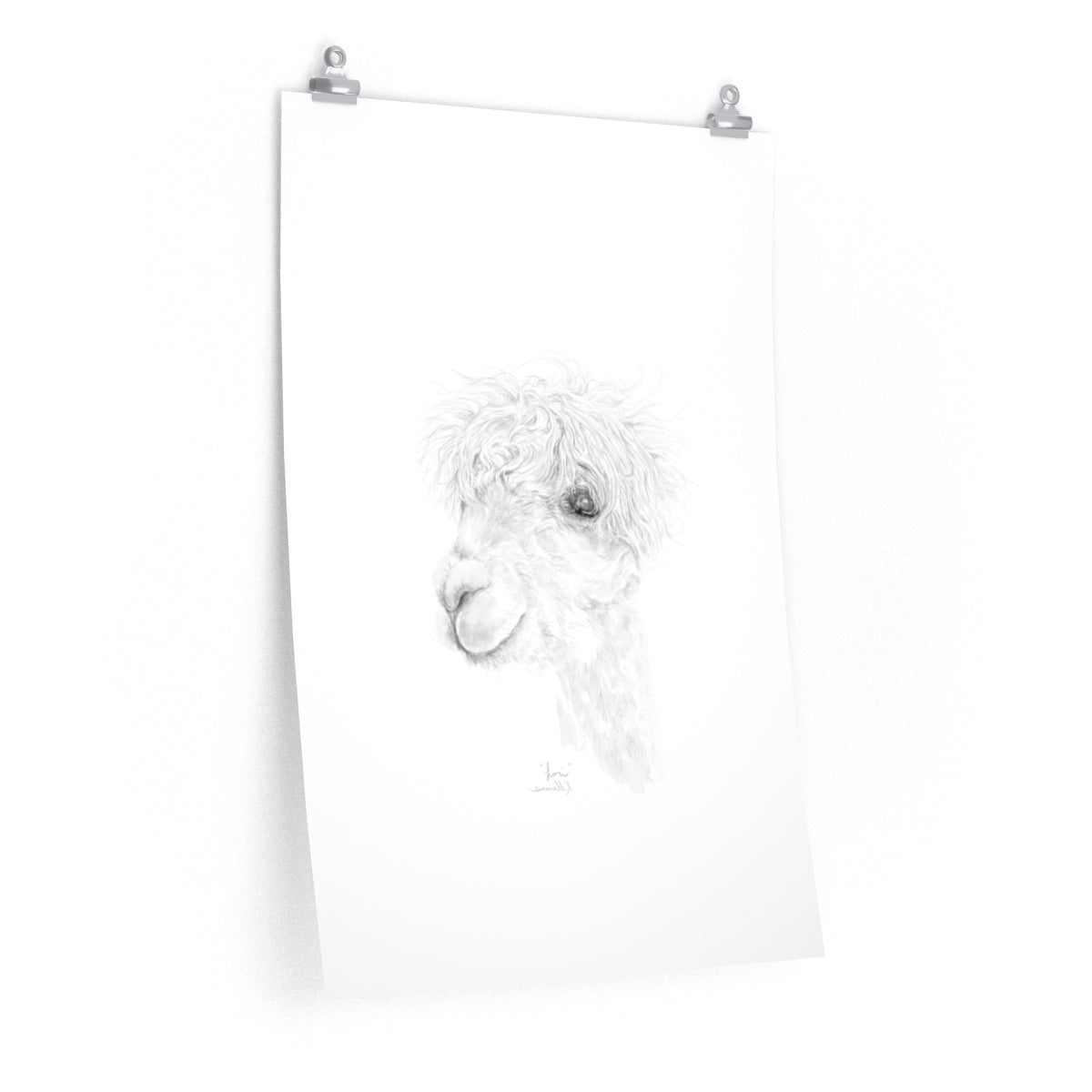 LORI Llama- Art Paper Print