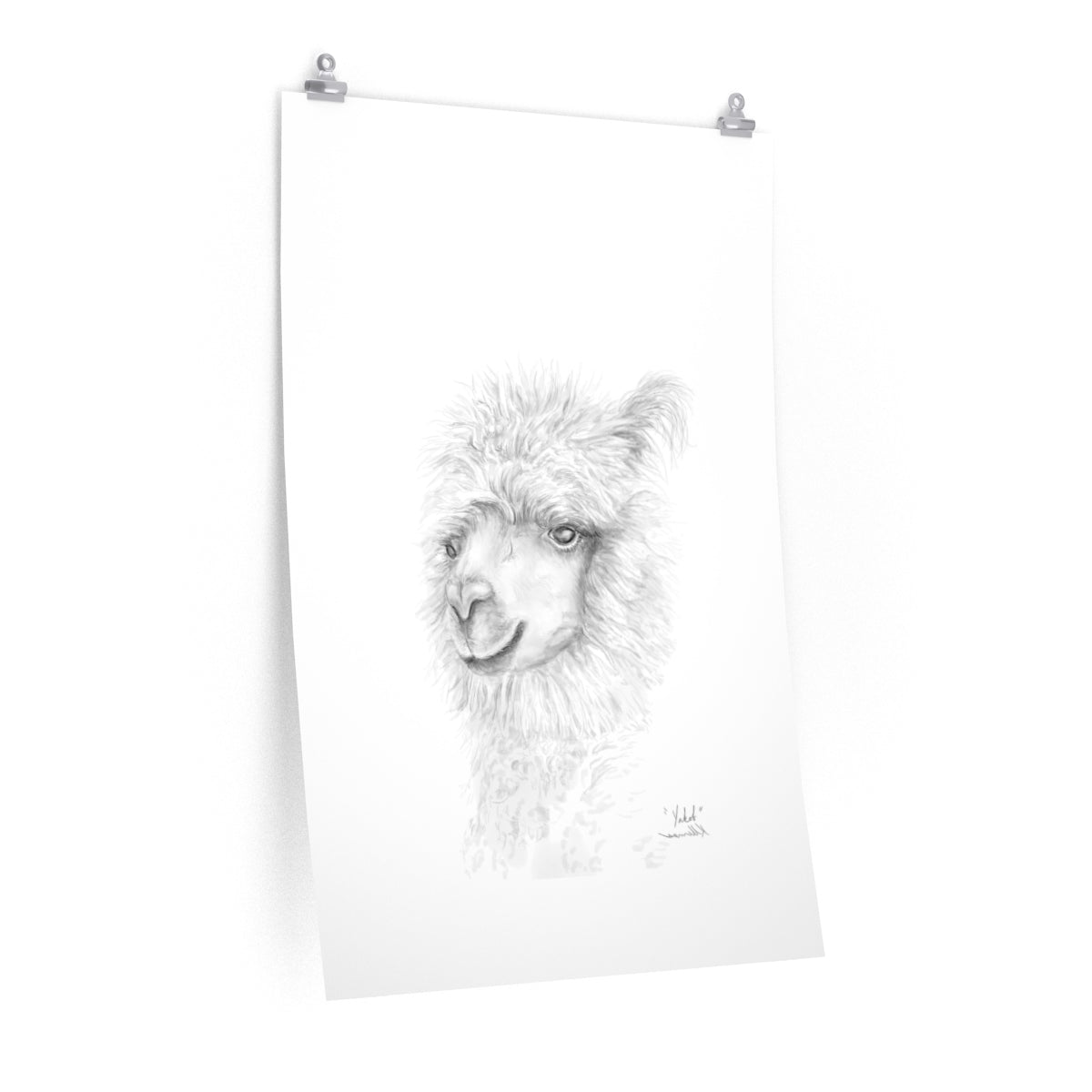 YAKOB Llama- Art Paper Print