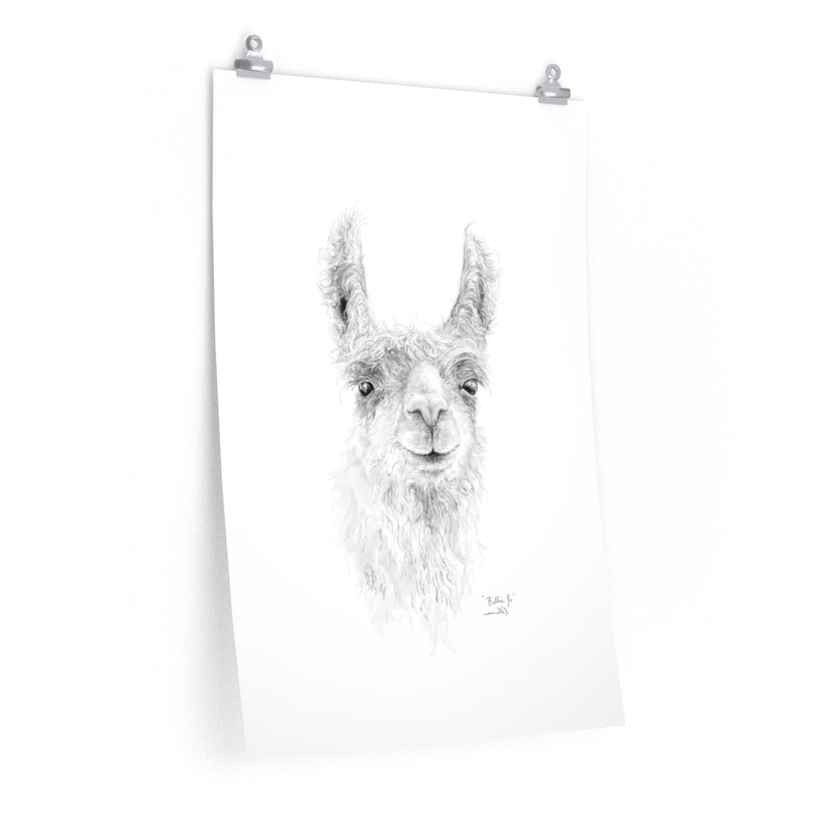 BILLIE-JO Llama- Art Paper Print